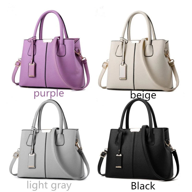 Veliora Patent Finish Large Capacity Tote Bag
