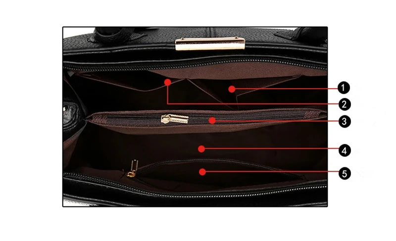 Veliora Patent Finish Large Capacity Tote Bag