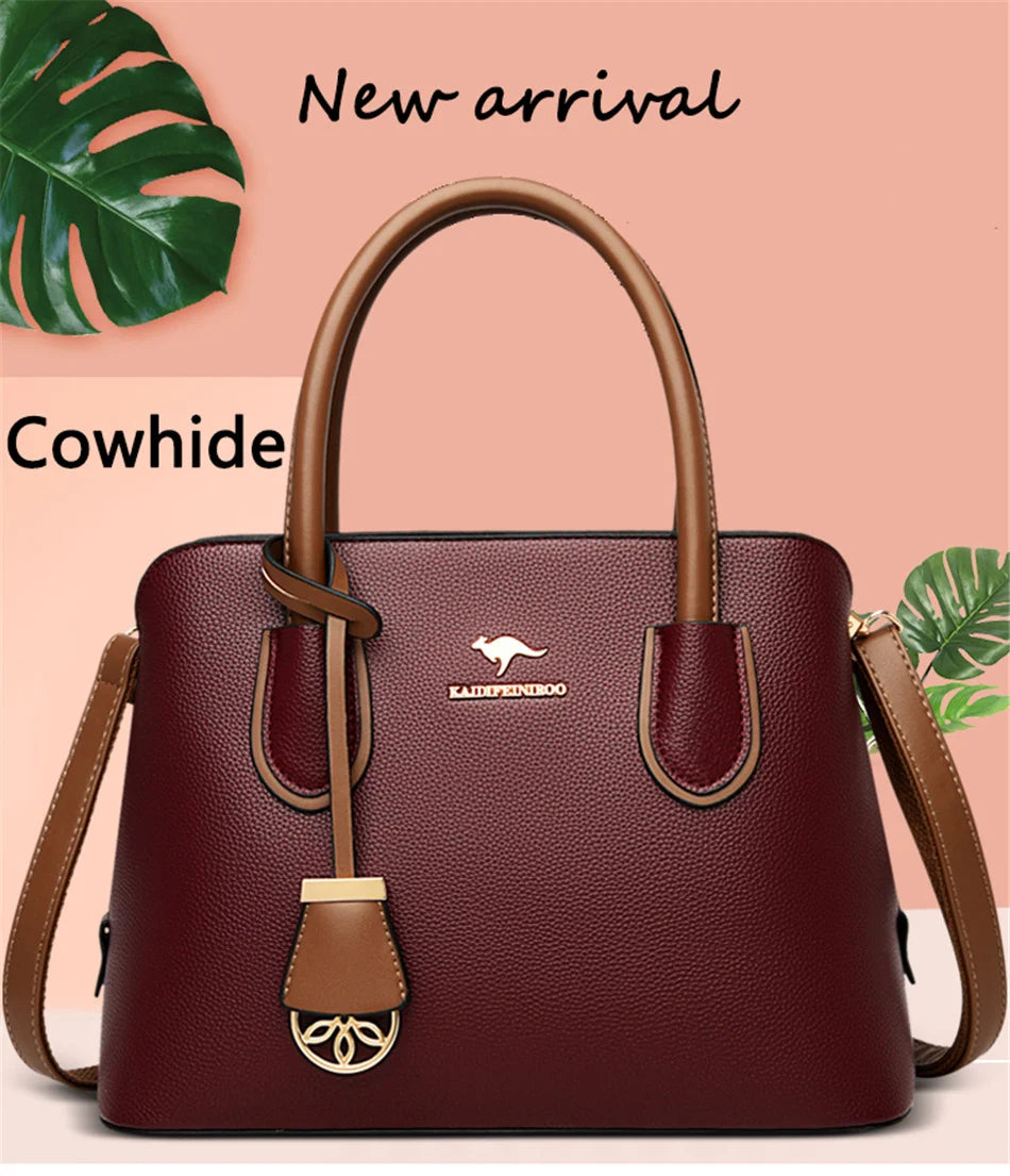 Veliora Double Layer Luxury Leather Tote Bag 👜