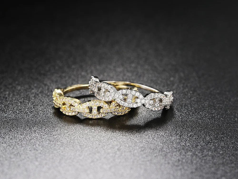 Veliora Iced Zircon Stack Ring ✨