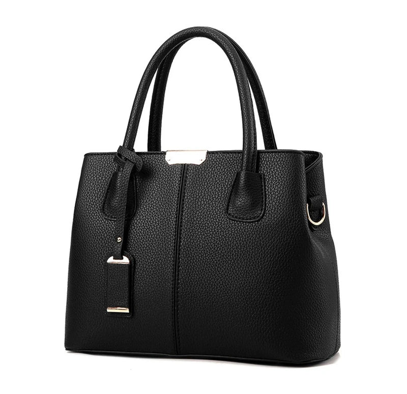 Veliora Patent Finish Large Capacity Tote Bag