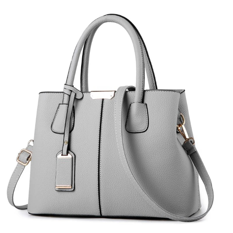 Veliora Patent Finish Large Capacity Tote Bag