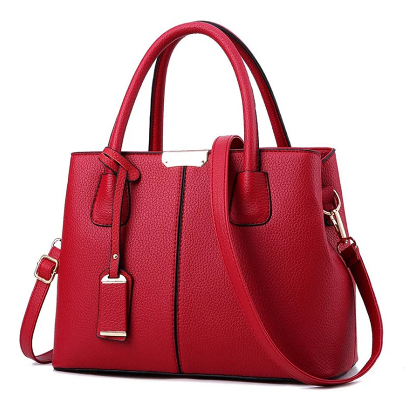 Veliora Patent Finish Large Capacity Tote Bag