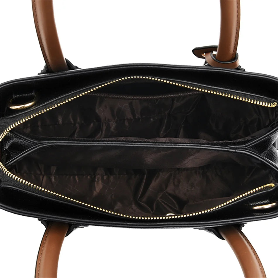 Veliora Double Layer Luxury Leather Tote Bag 👜