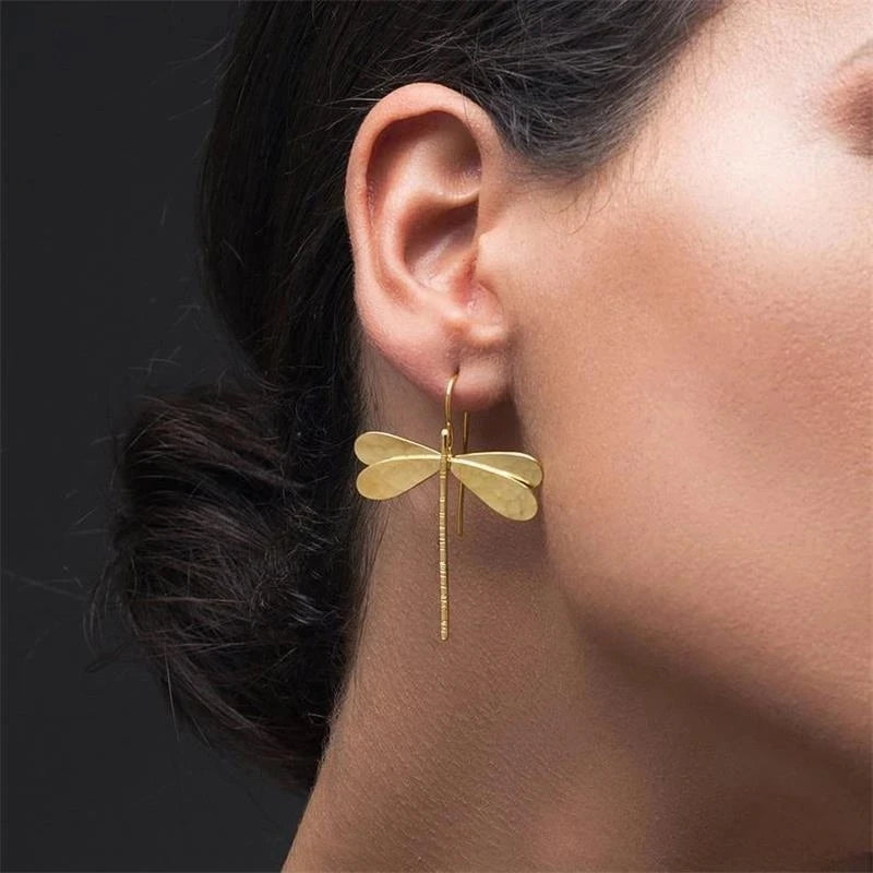 Veliora Dragonfly Drop Earrings ✨