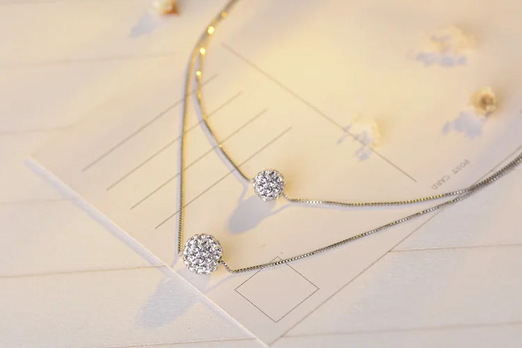Veliora Double Layer Zircon Necklace