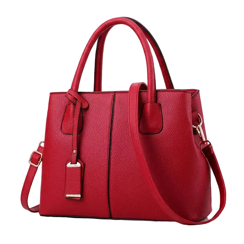 Veliora Patent Finish Large Capacity Tote Bag