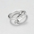 Veliora Hug Hand Silver Ring