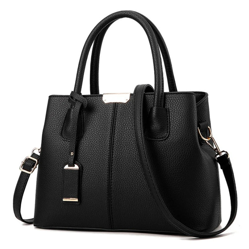 Veliora Patent Finish Large Capacity Tote Bag
