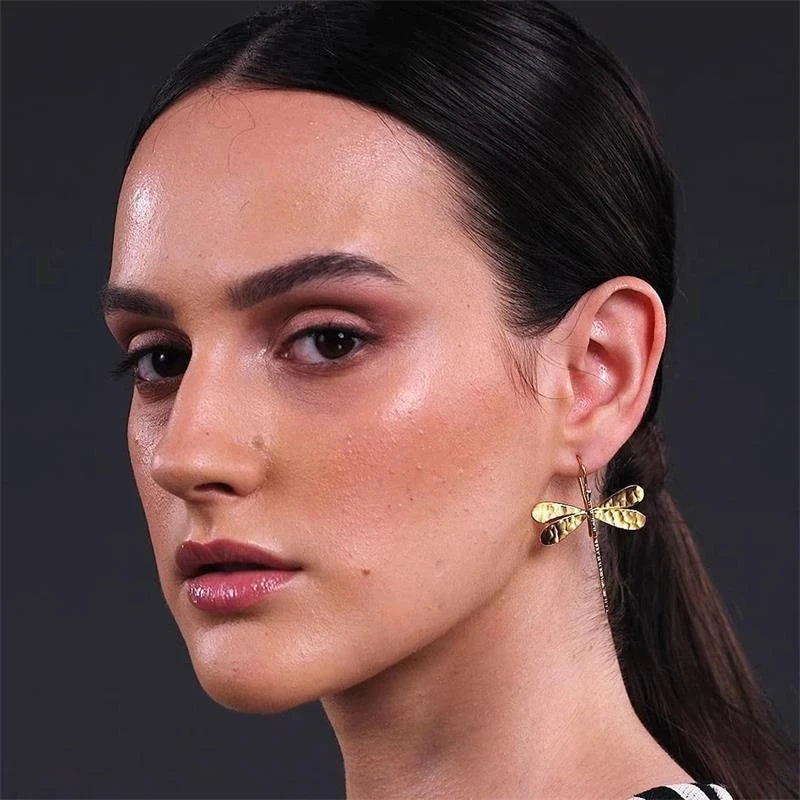 Veliora Dragonfly Drop Earrings ✨
