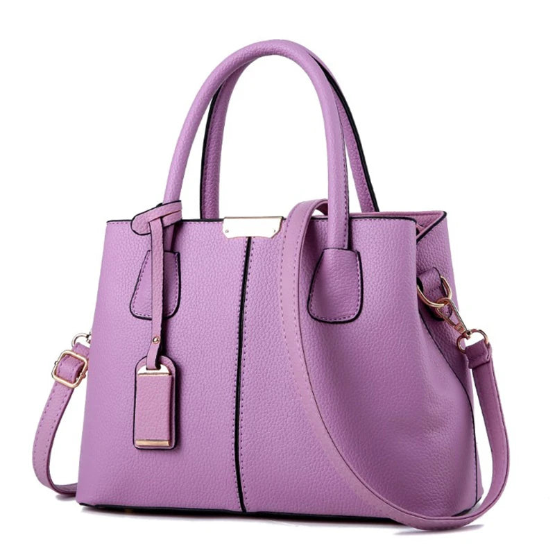 Veliora Patent Finish Large Capacity Tote Bag