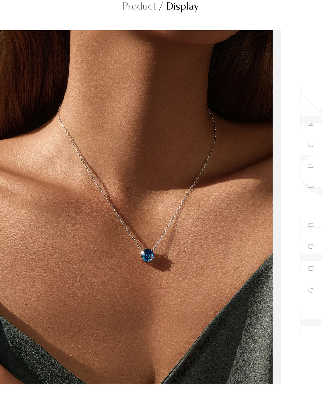 Veliora Cobalt Blue Crystal Necklace