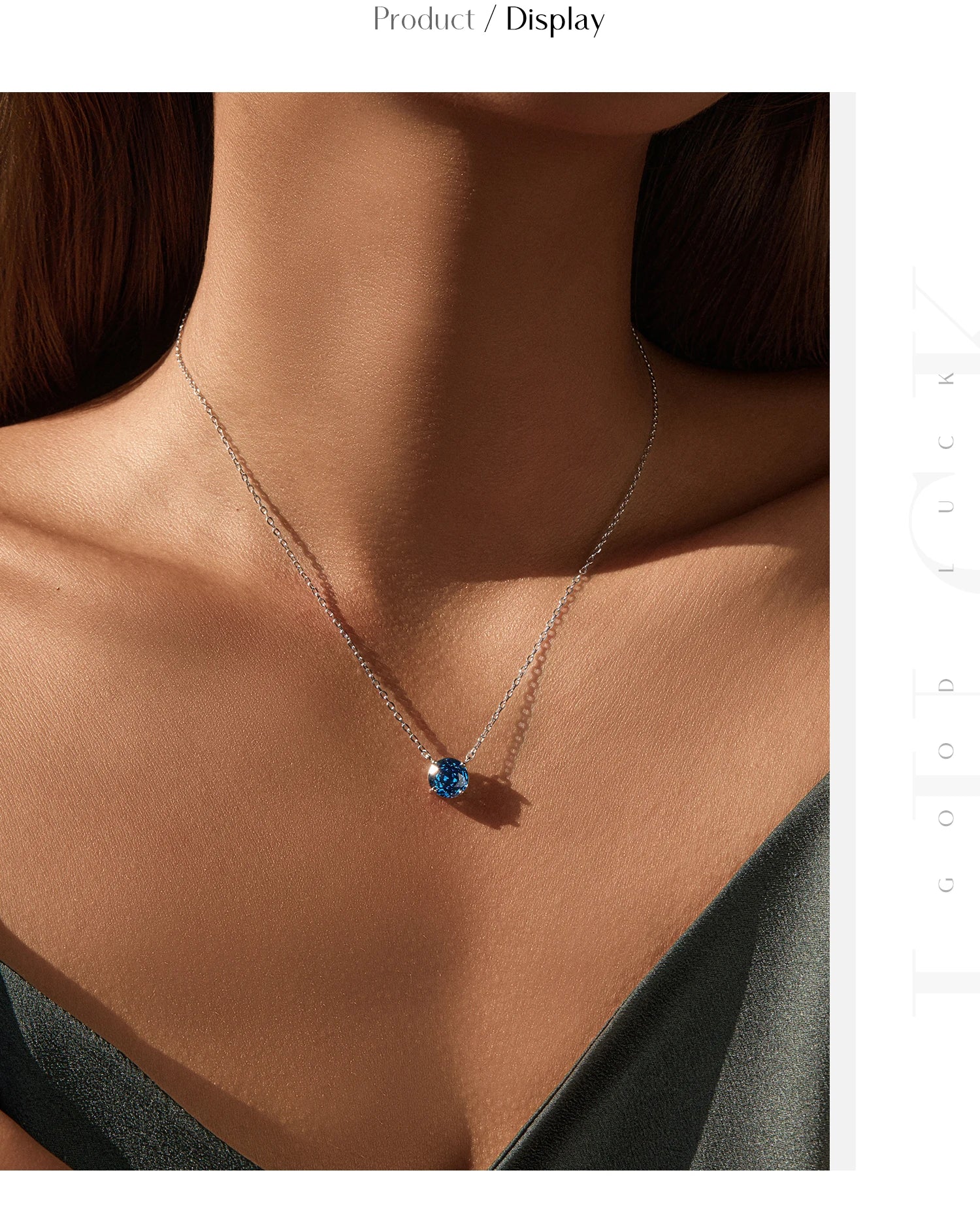 Veliora Cobalt Blue Crystal Necklace