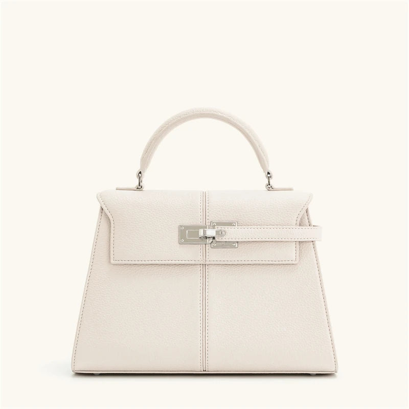 Veliora Burgundy Structured Crossbody Bag