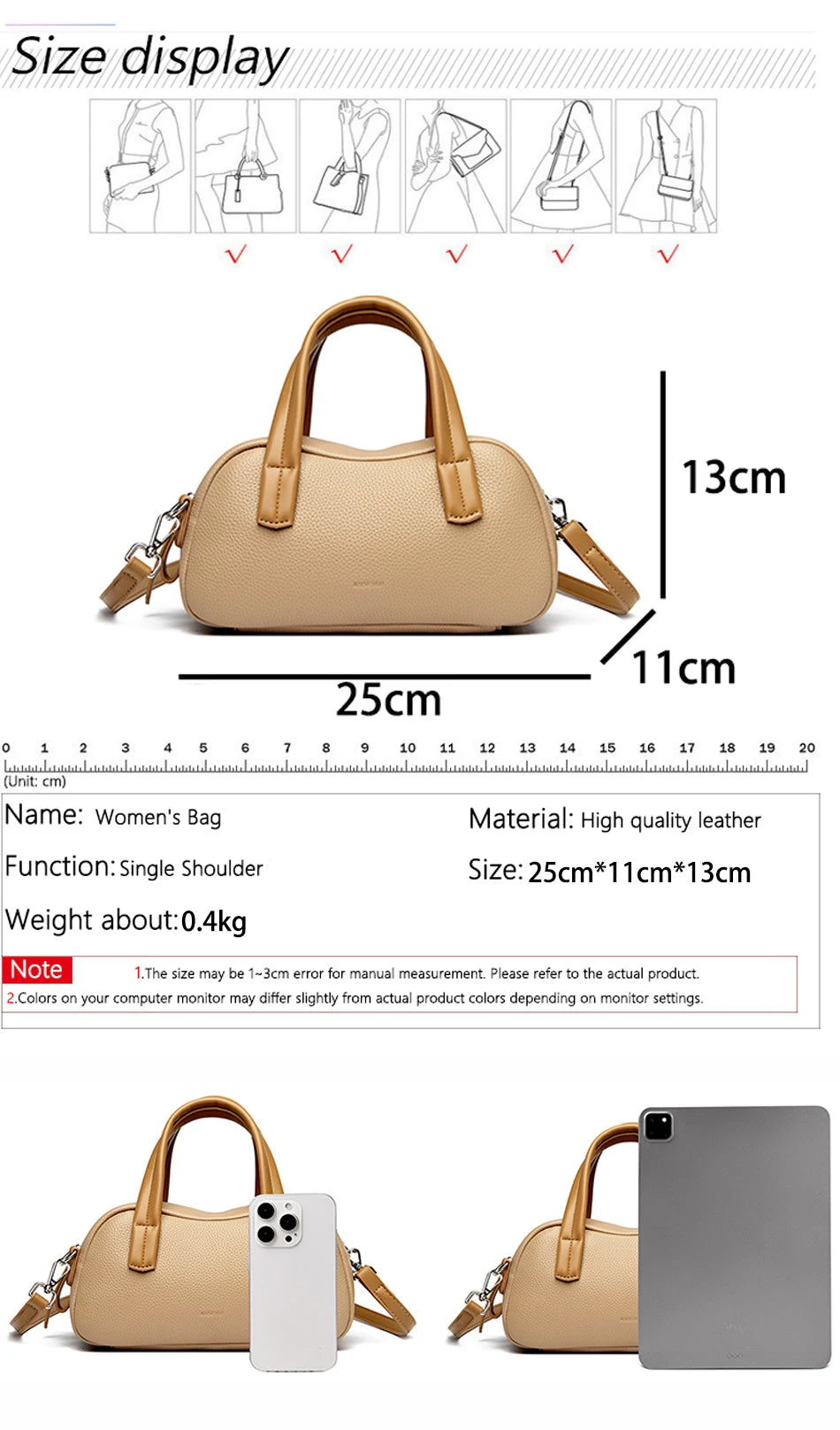 Veliora Soft Leather Designer Shoulder Bag 👜