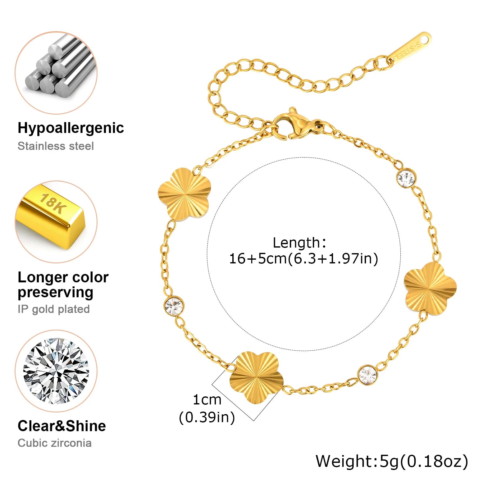 Veliora Blossom CZ Bracelet ✨