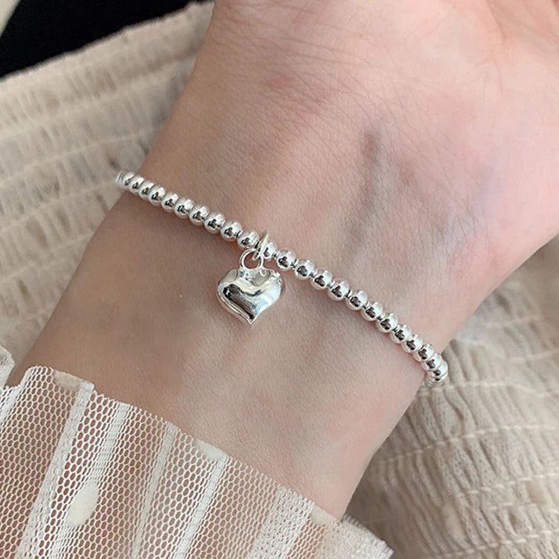 Love Heart Bead Bracelet