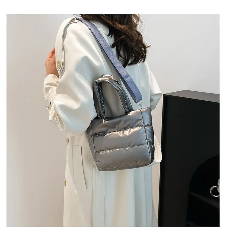 Veliora Puffy Quilted Shoulder Bag – Large Capacity
