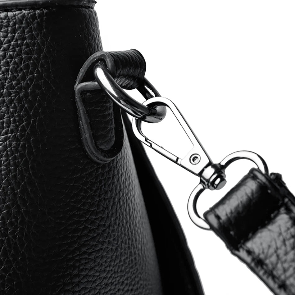 Veliora Camellia Top-Handle Leather Bag 👜