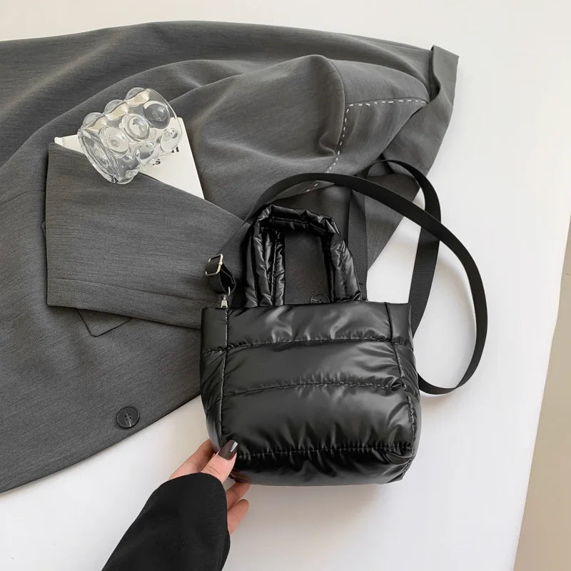 Veliora Puffy Quilted Shoulder Bag – Large Capacity