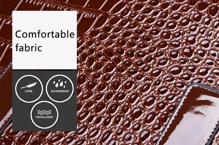 Veliora Croc-Embossed Vintage Tote Bag