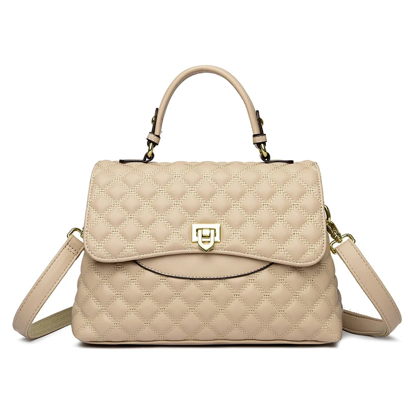 Veliora Layered Soft Leather Messenger Bag