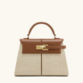 Veliora Burgundy Structured Crossbody Bag