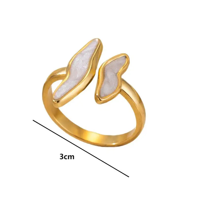 Veliora Liquid Wave Open Ring ✨