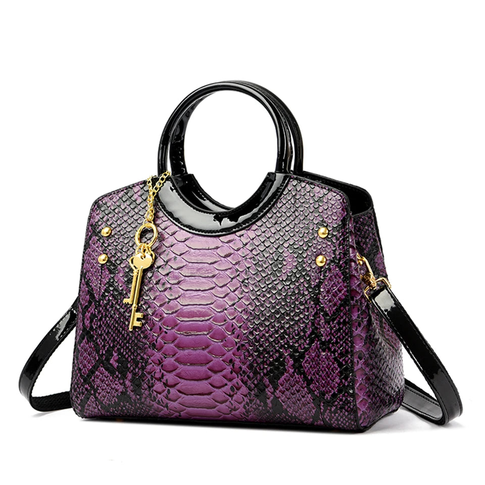 Veliora Crocodile Luxe Tote Bag