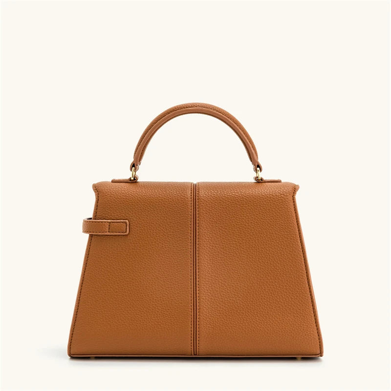 Veliora Burgundy Structured Crossbody Bag