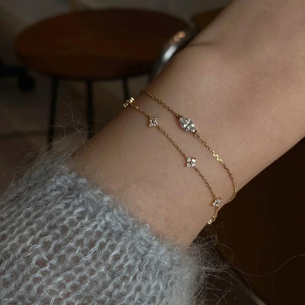 Geometric Zircon Bracelet