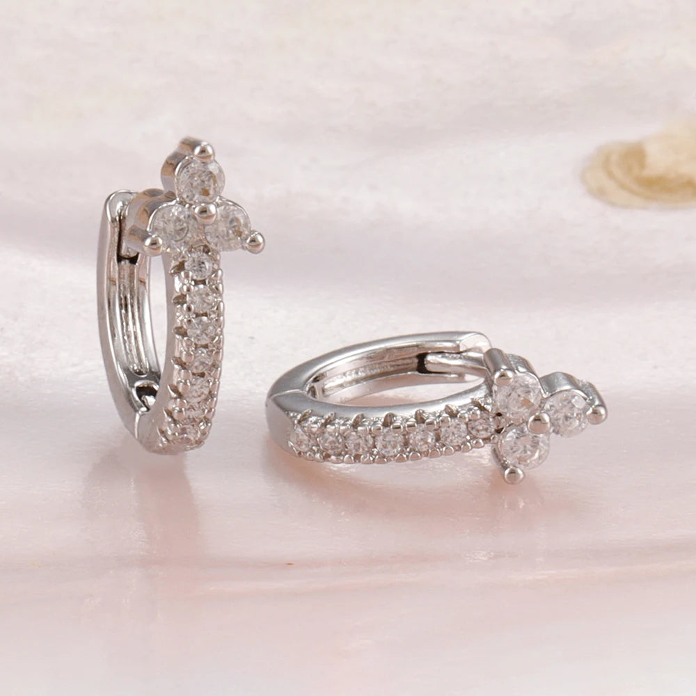 Veliora Crystal Wheat Hoop Earrings