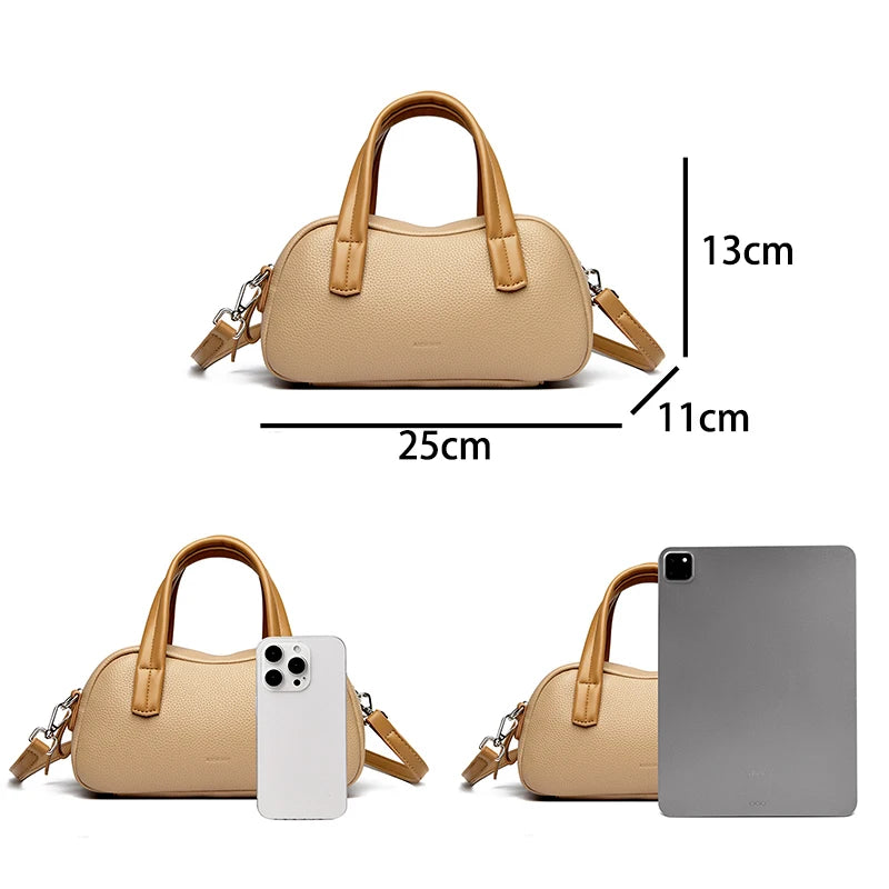 Veliora Soft Leather Designer Shoulder Bag 👜
