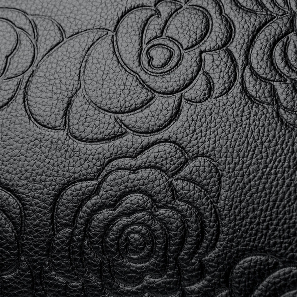 Veliora Camellia Top-Handle Leather Bag 👜