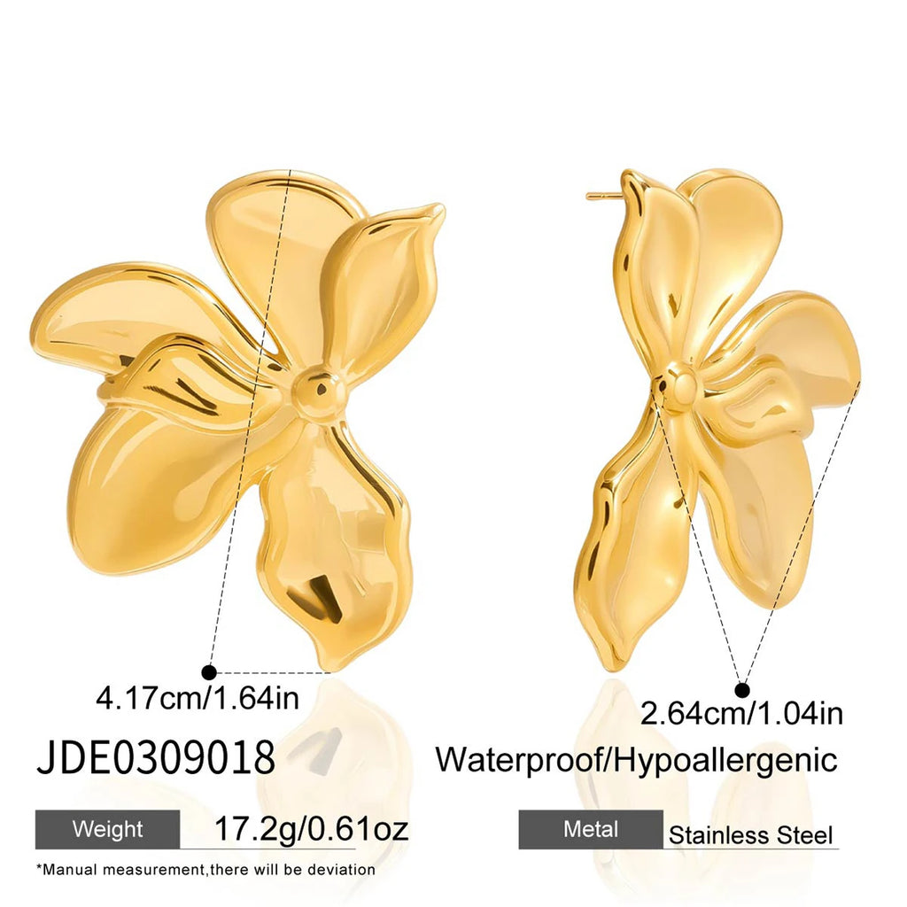 Veliora Bougainvillea Flower Stud Earrings ✨