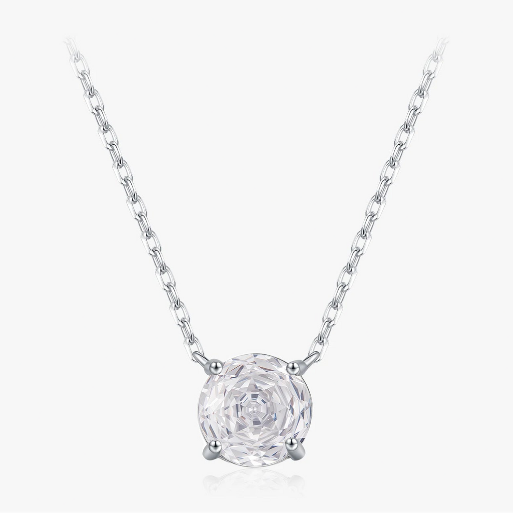 Veliora Cobalt Silver Crystal Necklace