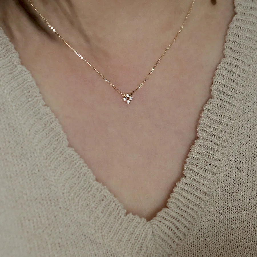 Zircon Key Necklace