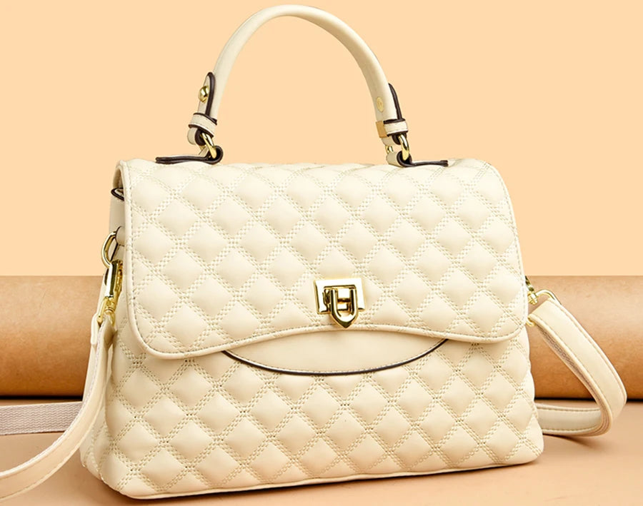 Veliora Layered Soft Leather Messenger Bag