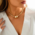 Veliora Bold Twisted Chain Necklace ✨