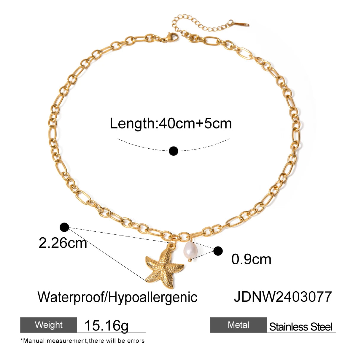Veliora Starfish Pearl Necklace ✨