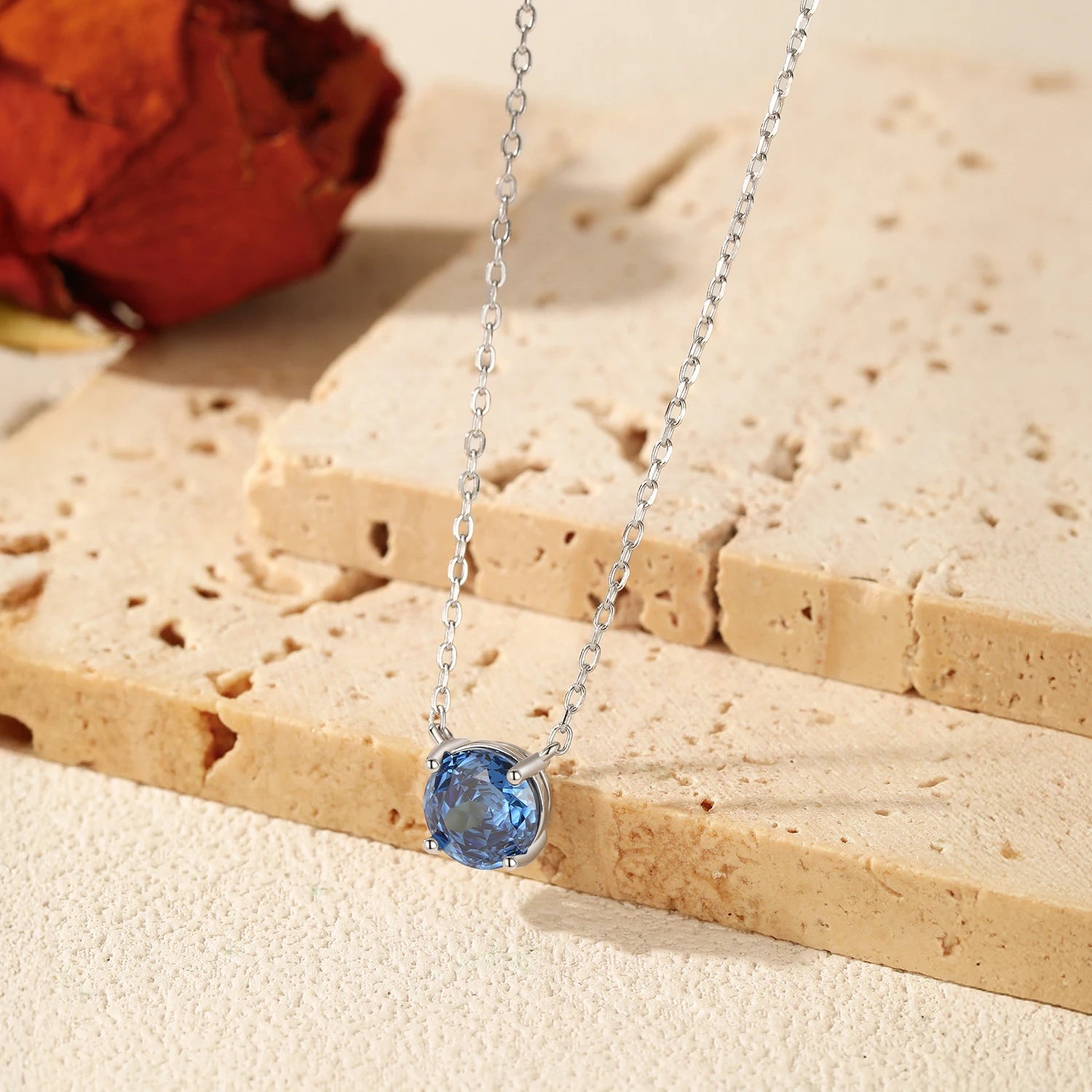 Veliora Cobalt Blue Crystal Necklace