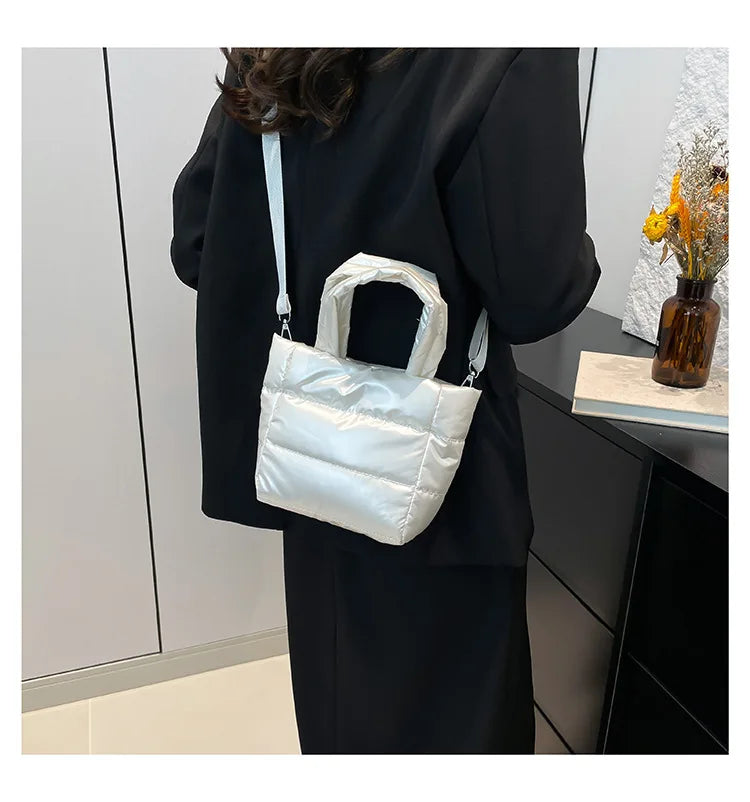 Veliora Puffy Quilted Shoulder Bag – Large Capacity