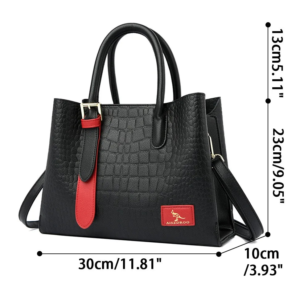 Veliora Monarch Croc Leather Tote