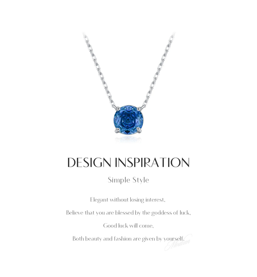 Veliora Cobalt Blue Crystal Necklace