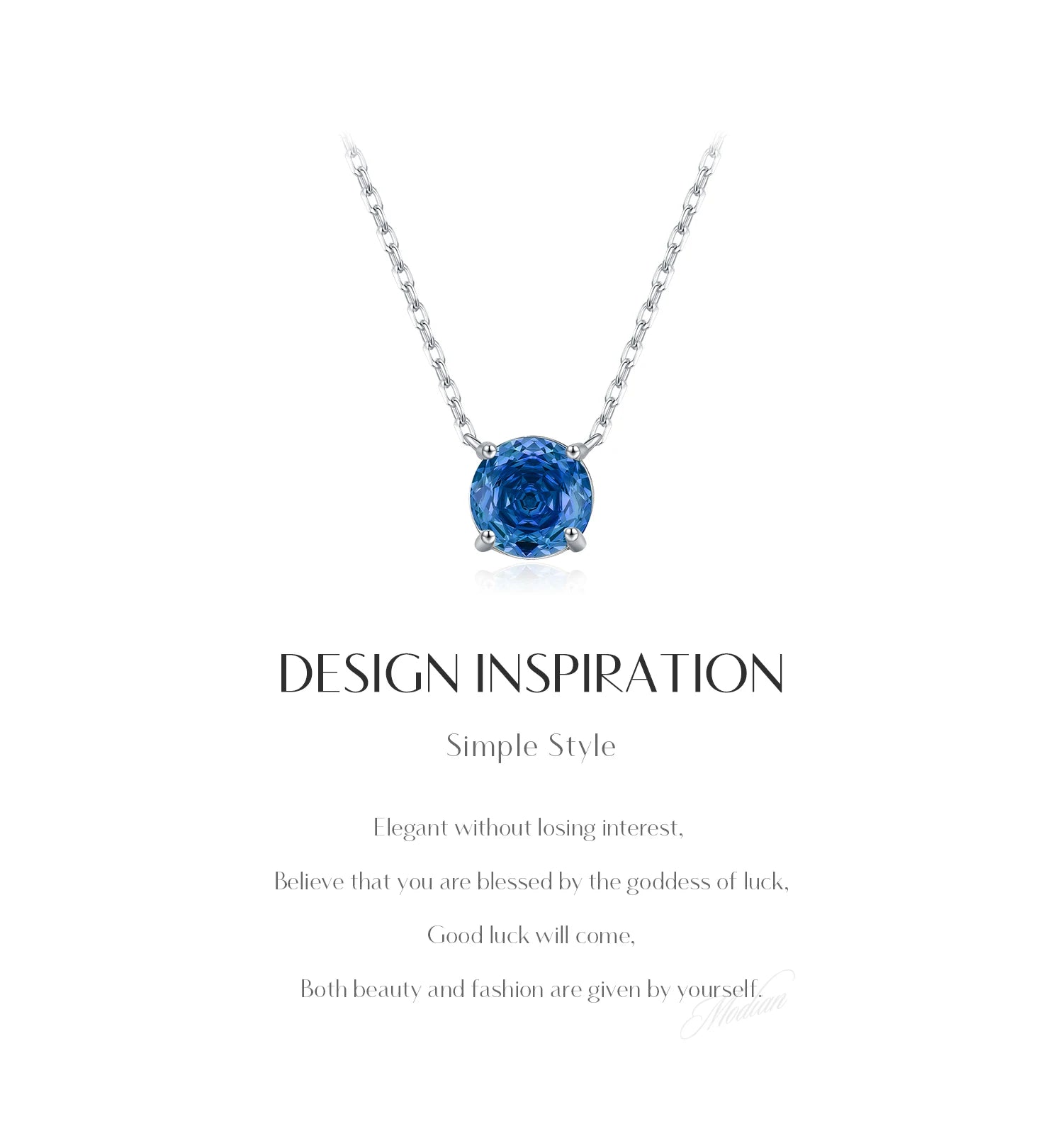 Veliora Cobalt Blue Crystal Necklace