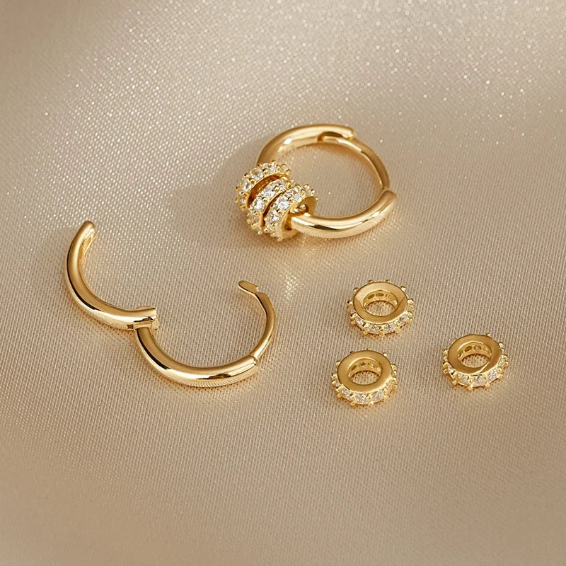Veliora Sparkling CZ Huggie Earrings ✨