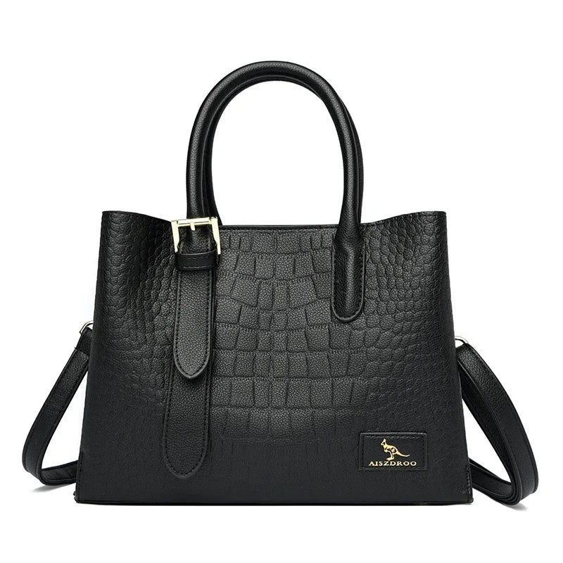 Veliora Monarch Croc Leather Tote