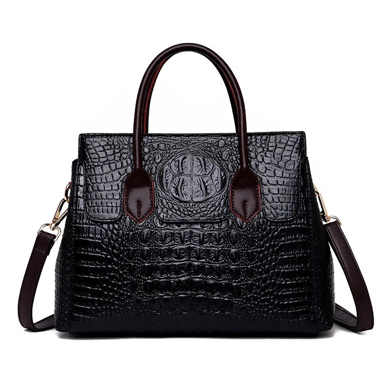 Veliora Crocodile Leather Tote Bag 👜