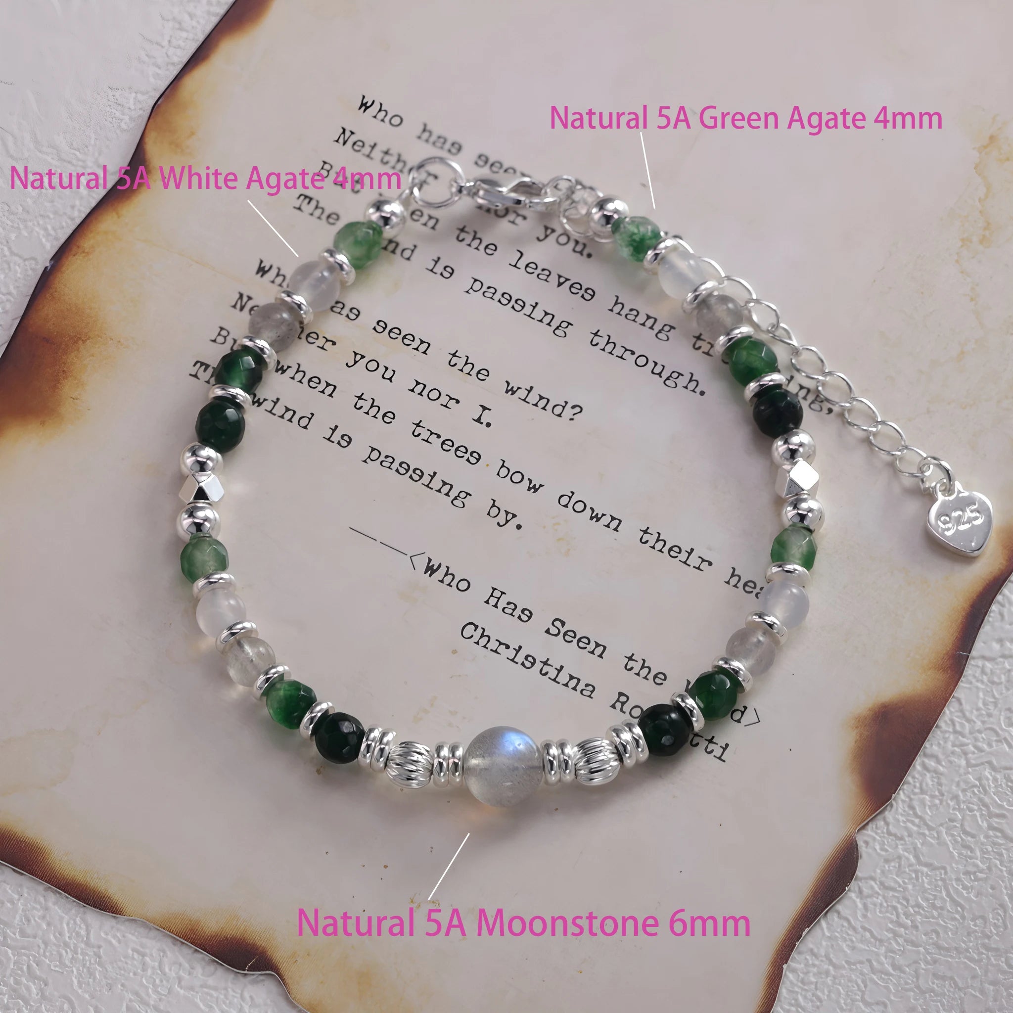 Love Heart Bead Bracelet