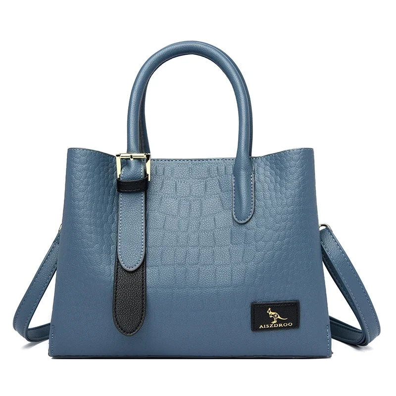 Veliora Monarch Croc Leather Tote